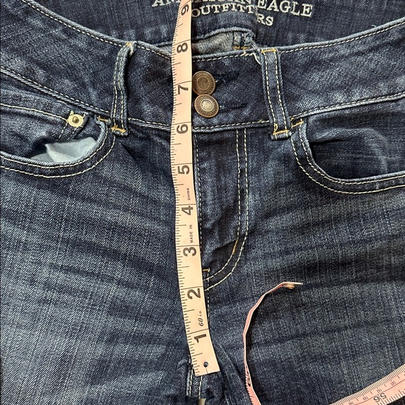 American Eagle Artist Stretch Denim Jeans size 4 Long - Picture 7 of 8